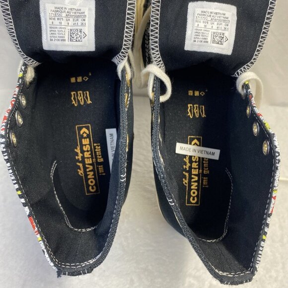 Converse Chuck 70 Hi "MiGente" Hi-Top Sneakers Black Unisex Lace-Up New171572C - Picture 8 of 16